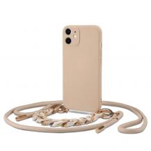 Tech-Protect - iPhone 12 Halsbandsskal Icon Rope - Beige