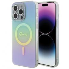 Guess - Guess iPhone 15 Pro Mobilskal Magsafe IML Iridescent - Turquoise