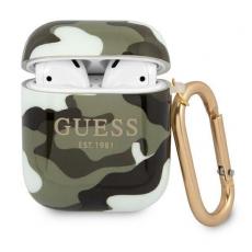 Guess - Guess Camo Collection Skal AirPods - Khaki