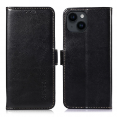 ABEEL - ABEEL iPhone 15 Plus Plånboksfodral - Svart