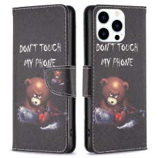 Taltech - iPhone 15 Pro Plånboksfodral - Dont Touch My Phone/Bear