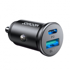 Joyroom - Joyroom Mini Billaddare USB-A/USB-C 30W - Svart