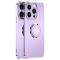 A-One Brand - iPhone 14 Skal Ringhllare Electroplating Kickstand - Lila