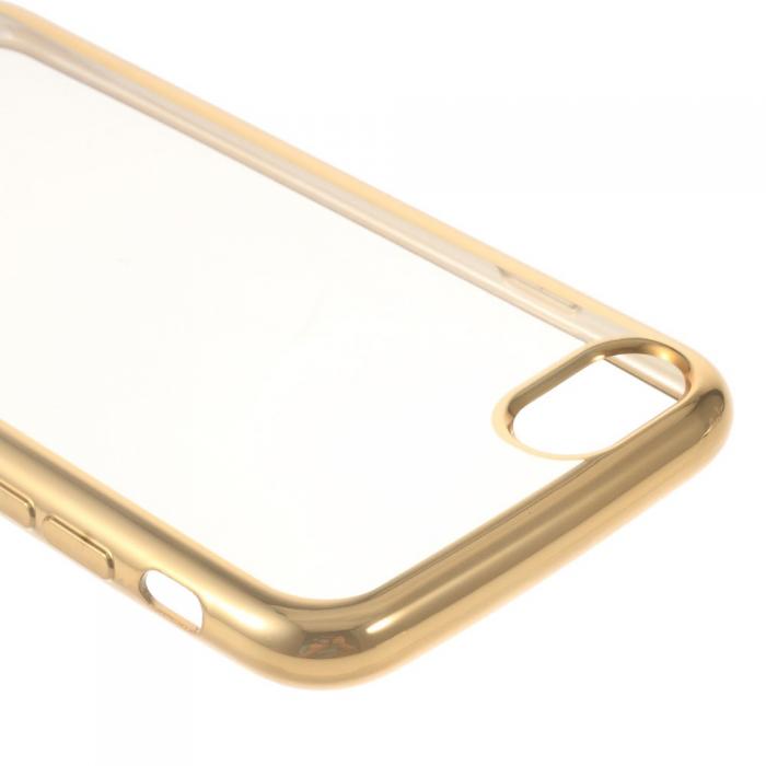 UTGATT5 - Electroplating Edge Mobilskal till iPhone 7/8/SE 2020 - Guld/Transparent
