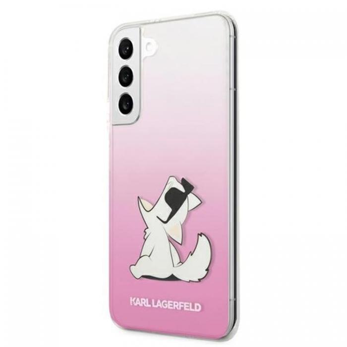 KARL LAGERFELD - Karl Lagerfeld Choupette Eat Skal Galaxy S22 Plus - Rosa