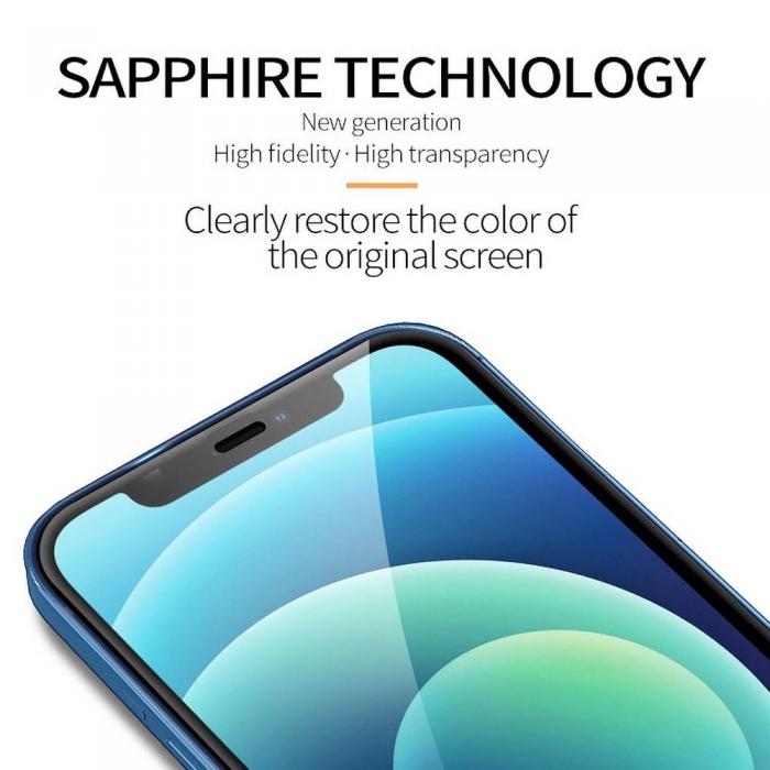 X-One - X-ONE Sapphire Hrdat Glas Skrmskydd till iPhone 12 Pro Max
