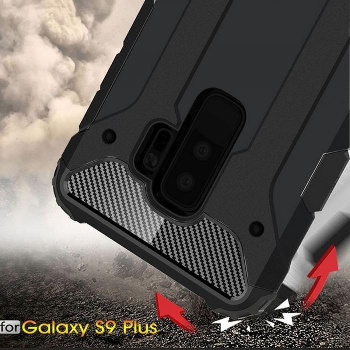 UTGATT1 - Galaxy S9 Plus Skal Forcell Armor Hrdplast - Svart