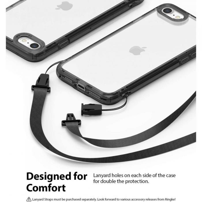 UTGATT5 - RINGKE Fusion mobilskal till iPhone 7/8/SE 2020 Smoke Black