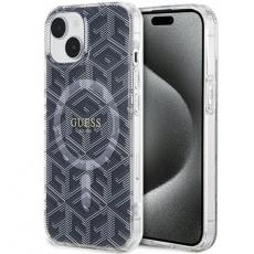 Guess - Guess iPhone 15/14 Plus Mobilskal Magsafe IML GCube - Svart