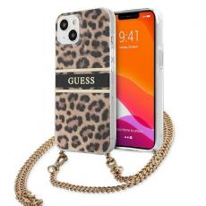 Guess - Guess Gold Strap Skal iPhone 13 Mini - Leopard