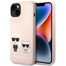KARL LAGERFELD - Karl Lagerfeld iPhone 14 Skal Magsafe Silicone Karl & Choupette
