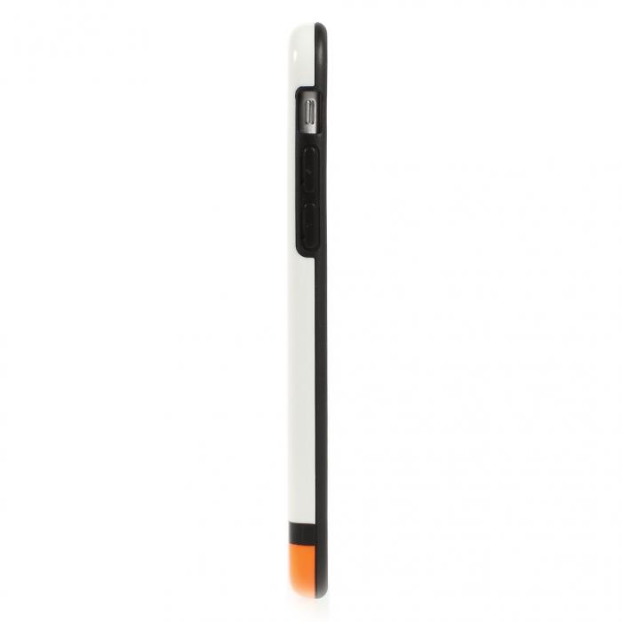 UTGATT5 - Bumper skal till Apple iPhone 6 / 6S - Vit/Orange