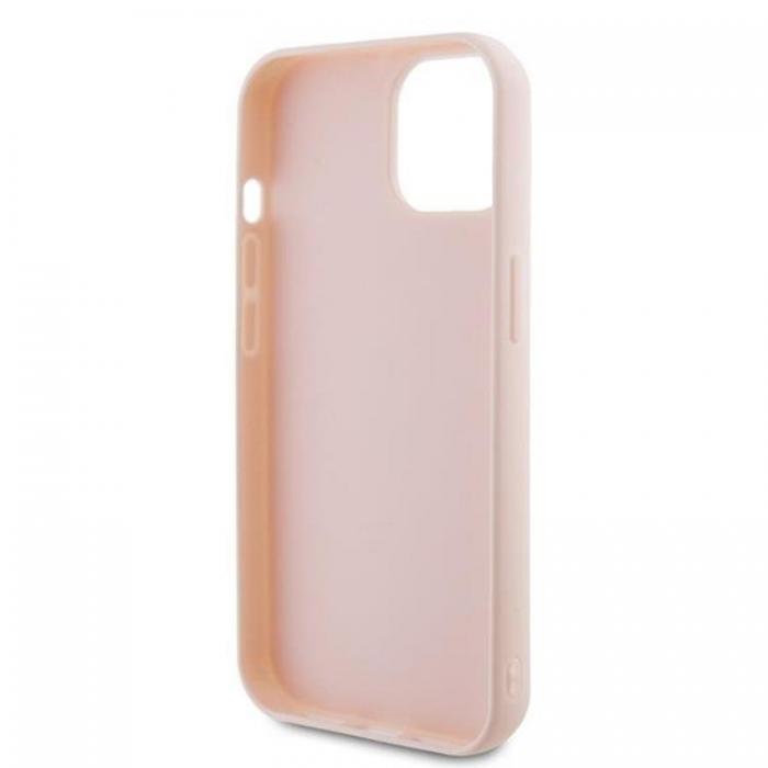 KARL LAGERFELD - Karl Lagerfeld iPhone 15 Mobilskal 3D Glitter Logo - Rosa