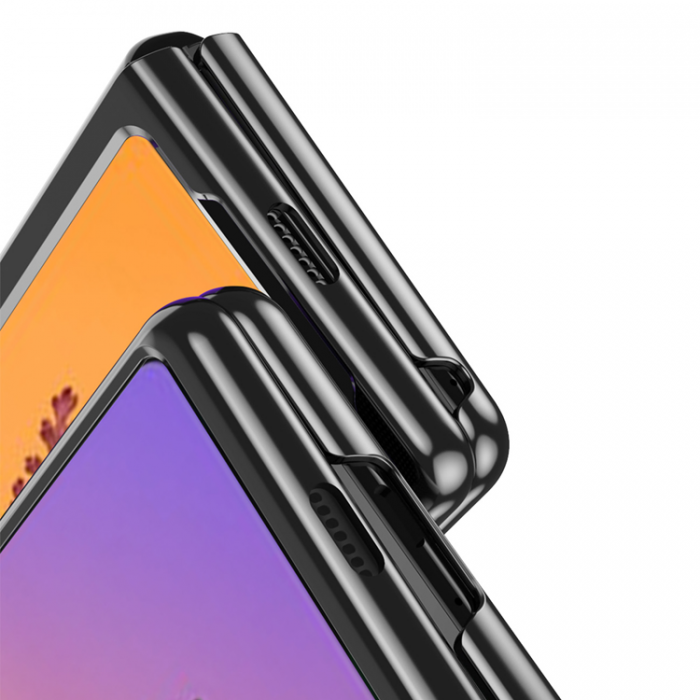 A-One Brand - Galaxy Z Fold 4 Skal Plating Metallic Frame - Svart