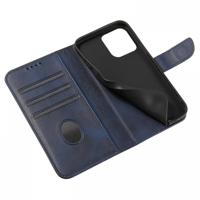 OEM - iPhone 15 Plus Plnboksfodral Magnet Stativ - Bl