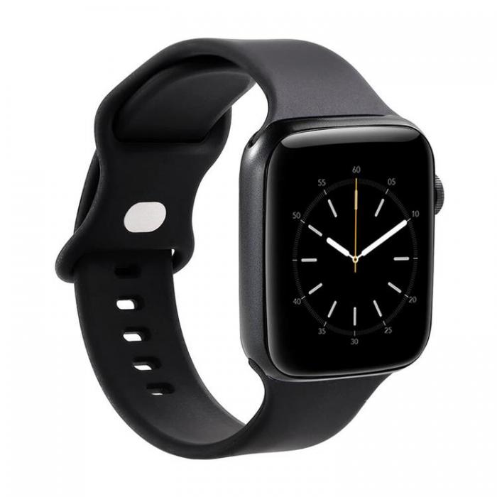 GEAR - GEAR Apple Watch 2/3/4/5/6/7/SE (41/40/38mm) Silikon Armband - Svart