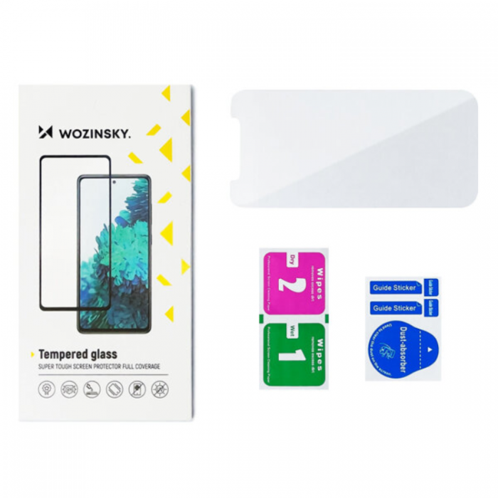 Wozinsky - Wozinsky Samsung Galaxy S23 FE Hrdat Glas Skrmskydd Full Glue - Svart