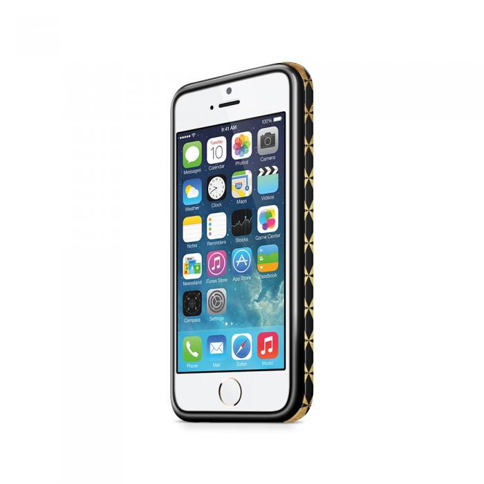 UTGATT5 - Tough mobilSkal till Apple iPhone SE/5S/5 - Gyllene stjrnor