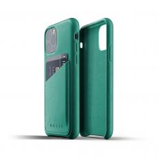 Mujjo - Mujjo Full Leather Wallet Case till iPhone 11 Pro Max - Alpinegrön