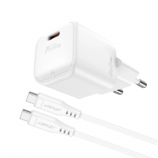 Acefast - Acefast Väggladdare USB-C 20W Med Kabel - Vit