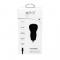 GEAR - GEAR Laddare 12-24V 2xUSB 2,4A Lightning Kabel platt 1m MFI - Svart