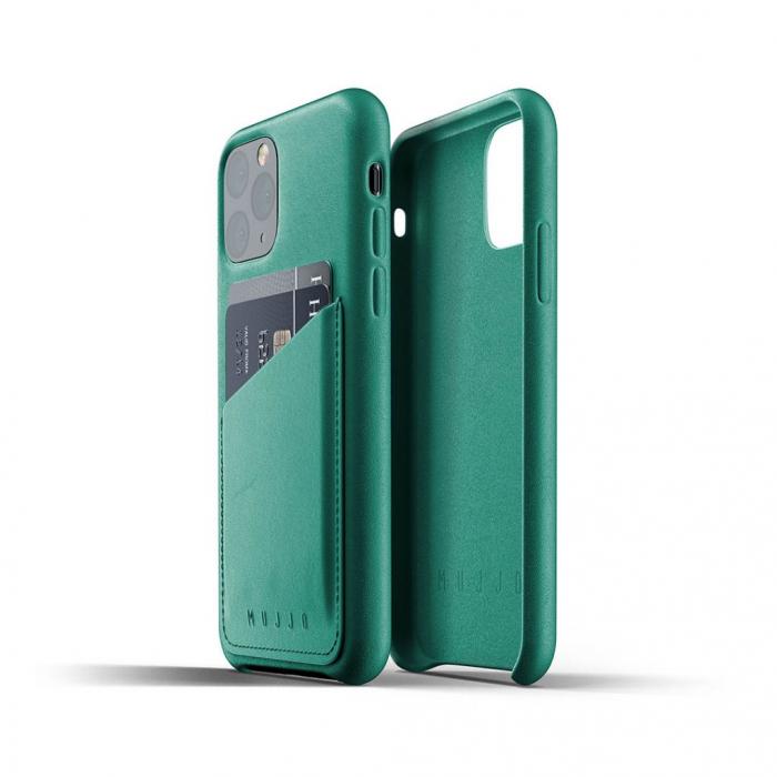 UTGATT5 - Mujjo Full Leather Wallet Case till iPhone 11 Pro - Alpinegrn