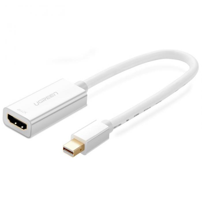Ugreen - Ugreen 4K HDMI female Mini DisplayPort Thunderbolt 2.0 Kabel Vit