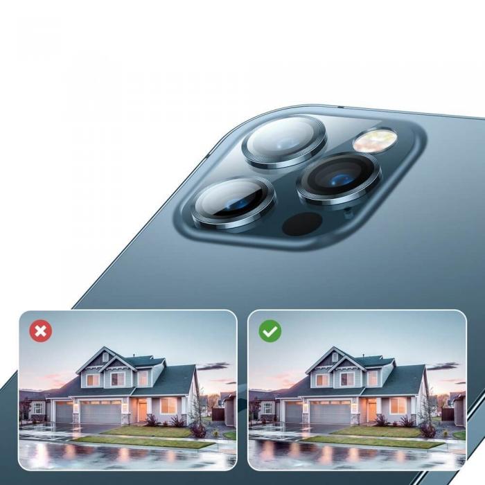 UTGATT4 - Joyroom Kamera Linsskydd i Hrdet Glas iPhone 12 Pro