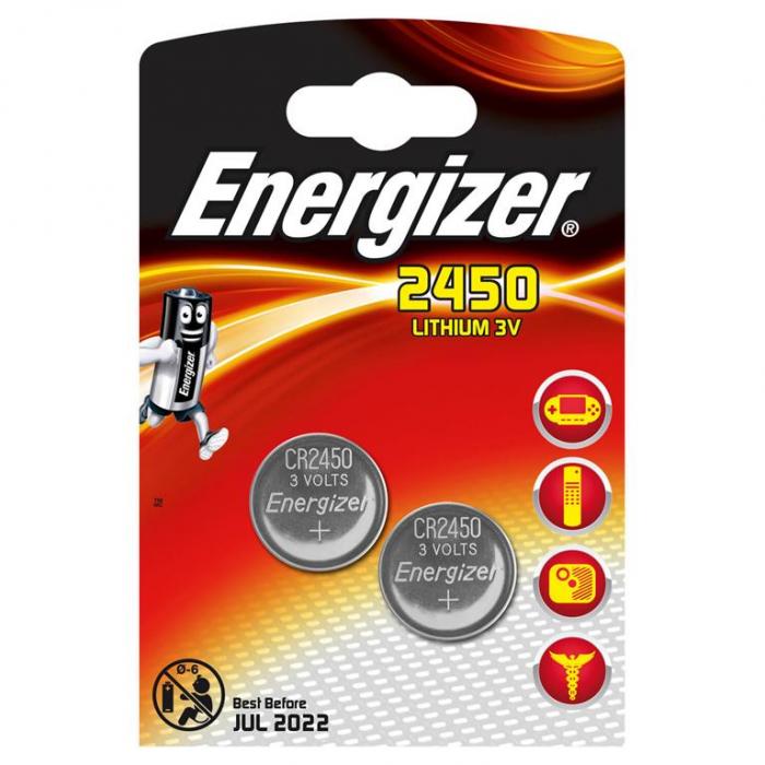 UTGATT1 - ENERGIZER Batteri CR2450 Lithium 2-pack