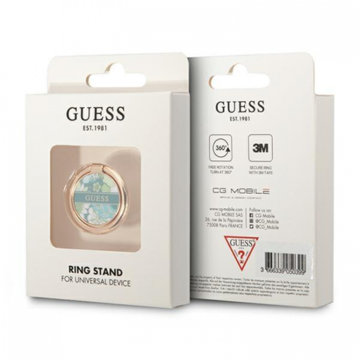 Guess - Guess Ring Stll Flower Collection - Grn