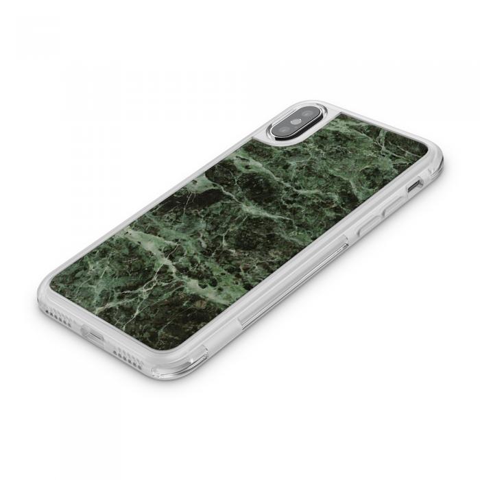 UTGATT5 - Fashion mobilskal till Apple iPhone X - Marble - Grn/Svart