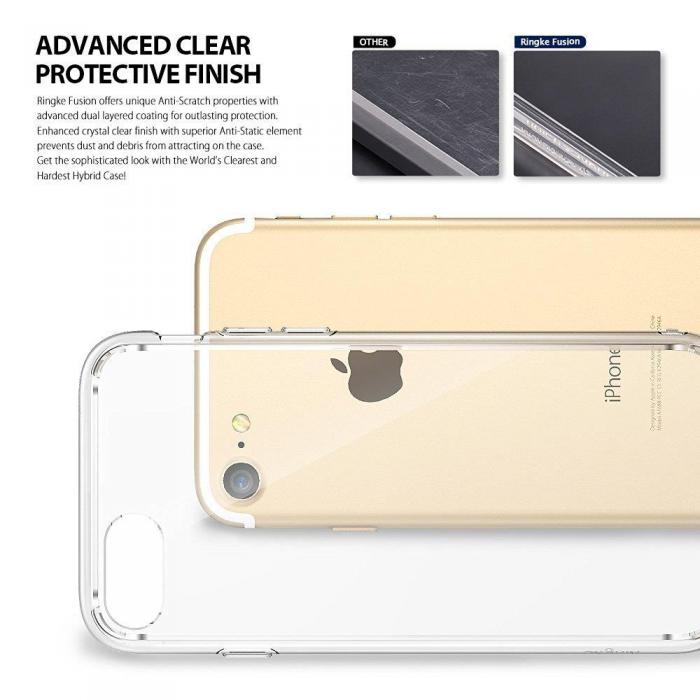UTGATT5 - Ringke Fusion Shock Absorption Skal till iPhone 8/7 - Rose Gold
