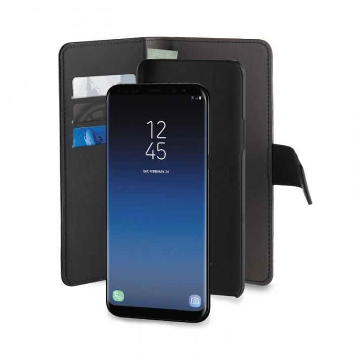 UTGATT4 - Puro EcoLeather Wallet Detach Samsung Galaxy S9 - Svart