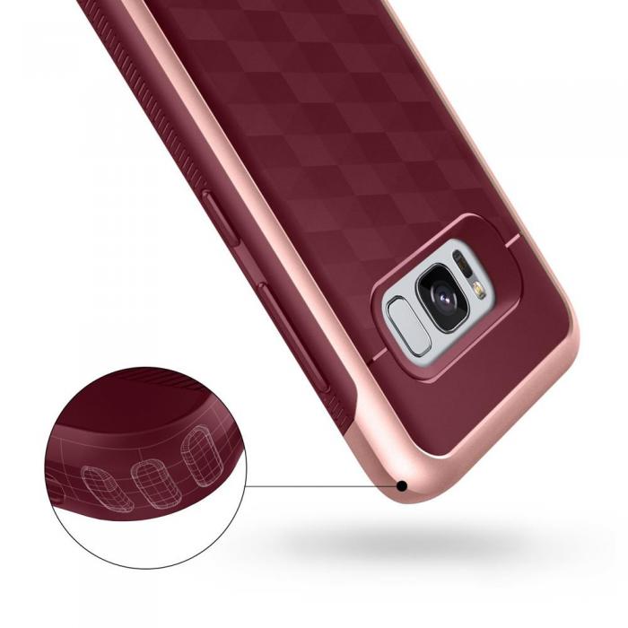 Caseology - Caseology Parallax Skal till Samsung Galaxy S8 Plus - Burgundy