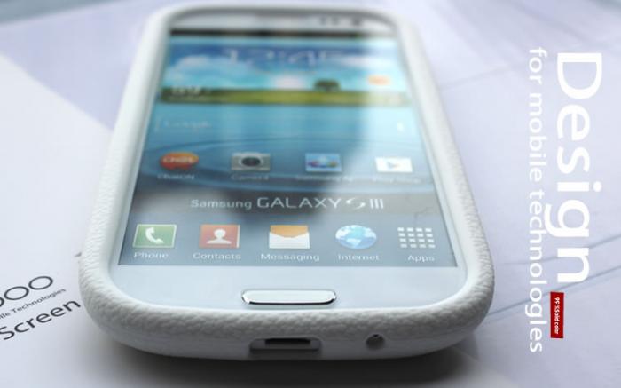 UTGATT4 - Seepoo Silikonskal till Samsung Galaxy S3 i9300 + Skrmskydd (Gr)