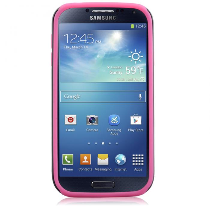 UTGATT4 - Naztech Combo Skal till Samsung Galaxy S4 i9500 (Rosa) + Skrmskydd