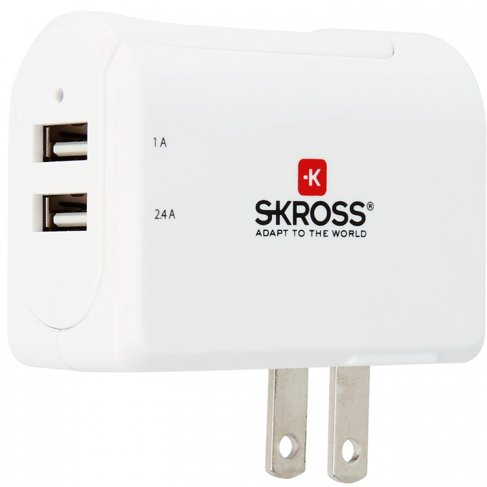 UTGATT5 - SKROSS - USB-laddare 2-port 3,4A US/JP