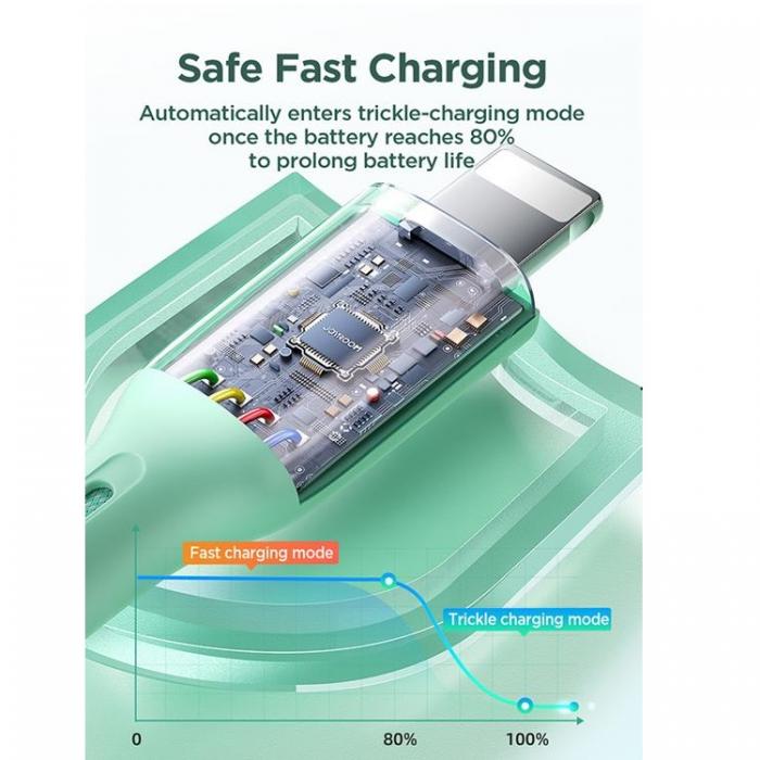 Joyroom - Joyroom Typ-C till Lightning Kabel 2m PD 30W - Grn