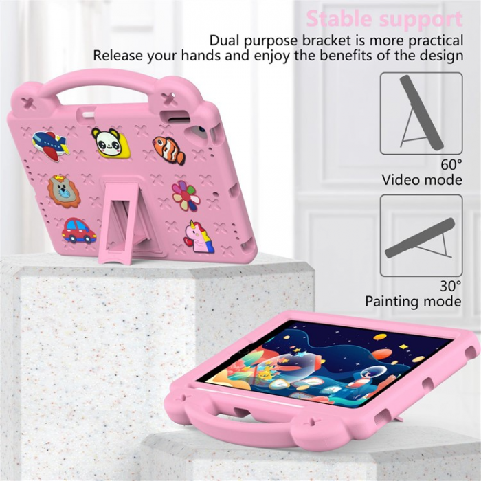 A-One Brand - iPad 10.2 (2021/2019/2020) Skal EVA Kickstand Shockproof - Rosa