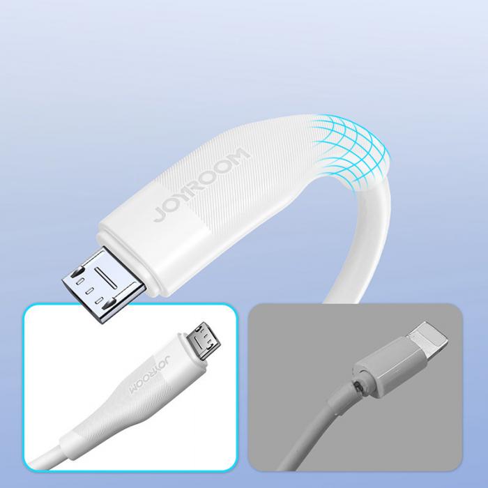UTGATT1 - Joyroom USB - Micro USB Kabel 1m 3A - Vit