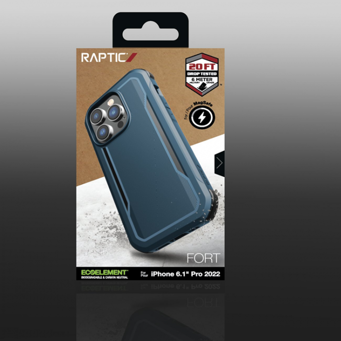 Raptic - Raptic iPhone 14 Pro Skal MagSafe Fort Armored - Bl