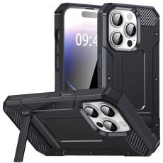 A-One Brand - iPhone 11 Pro Max Mobilskal Kickstand Shockproof - Svart