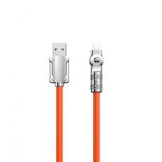 Dudao - Dudao Kablar USB-A Till Lightning (1m) Angled - Orange