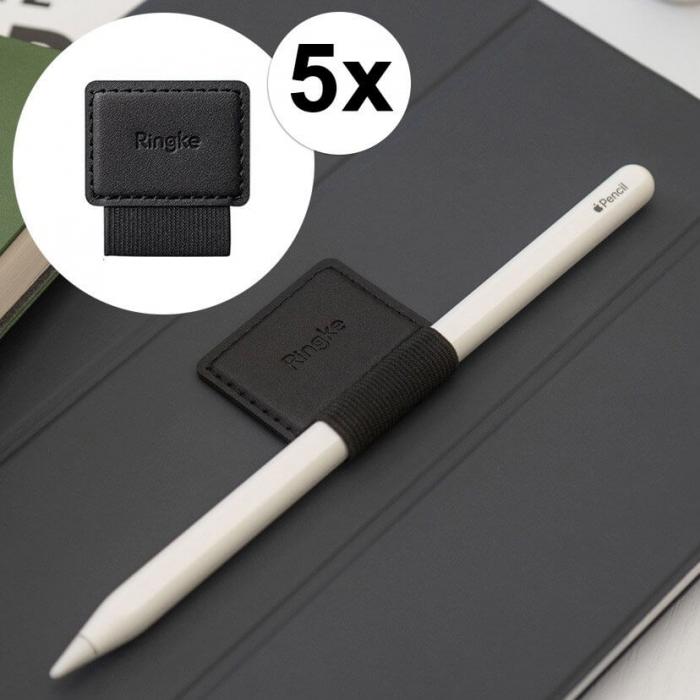 UTGATT4 - Ringke Pen Holder 5x Self Adhesive Pen Loop Svart