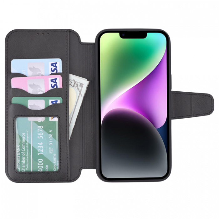 A-One Brand - iPhone 14 Plnboksfodral Magsafe Magnetic - Svart