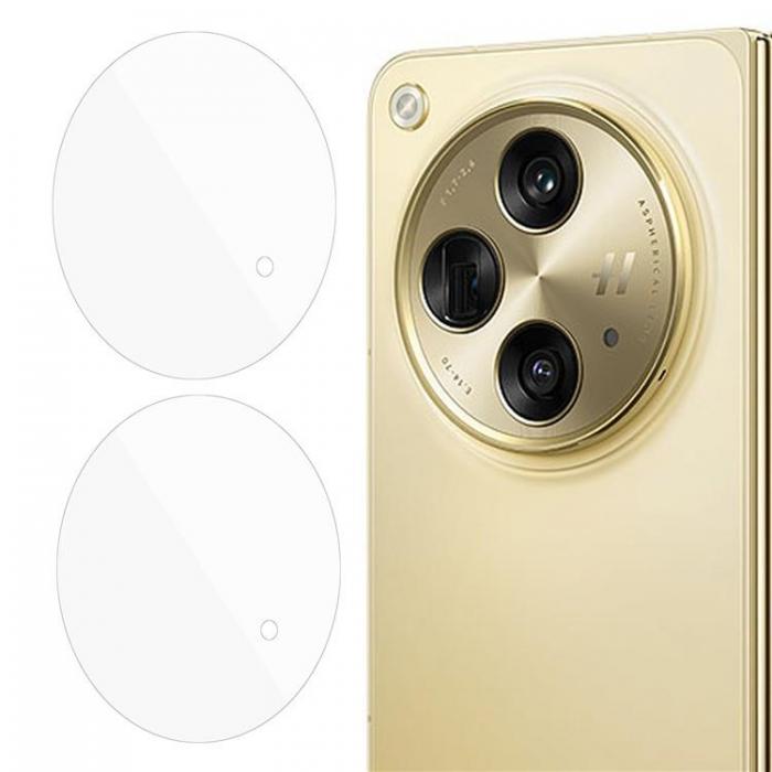 A-One Brand - [2-PACK] OnePlus Open Kameralinsskydd i Hrdat glas 2.5D