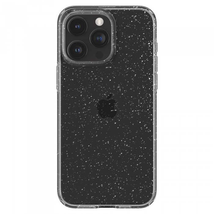 Spigen - Spigen iPhone 15 Pro Mobilskal Liquid Crystal - Glitter Clear