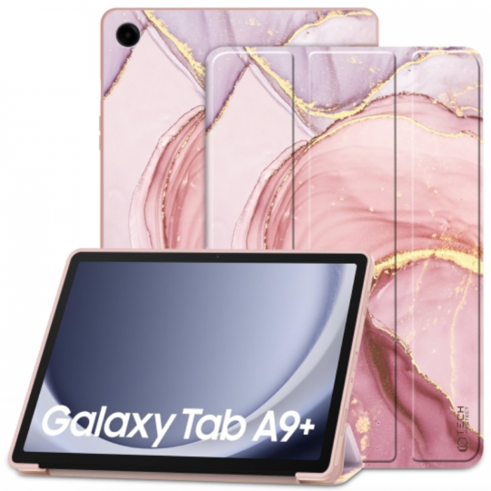 Tech-Protect - Tech-Protect Galaxy Tab A9 Plus Fodral Smart - Marble