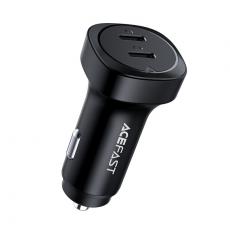 Acefast - Acefast Billaddare 72W 2x USB-C - Svart