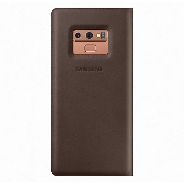 UTGATT5 - Samsung Galaxy Note 9 Leather View Cover Brown